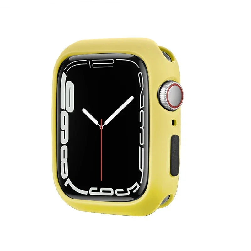 Candy Soft Silicone Case For Apple Watch Cover Ultra 9 8 7 6 Se 45mm 42mm 44mm 40mm 41mm 38mm rubber Protection watch for women Qme