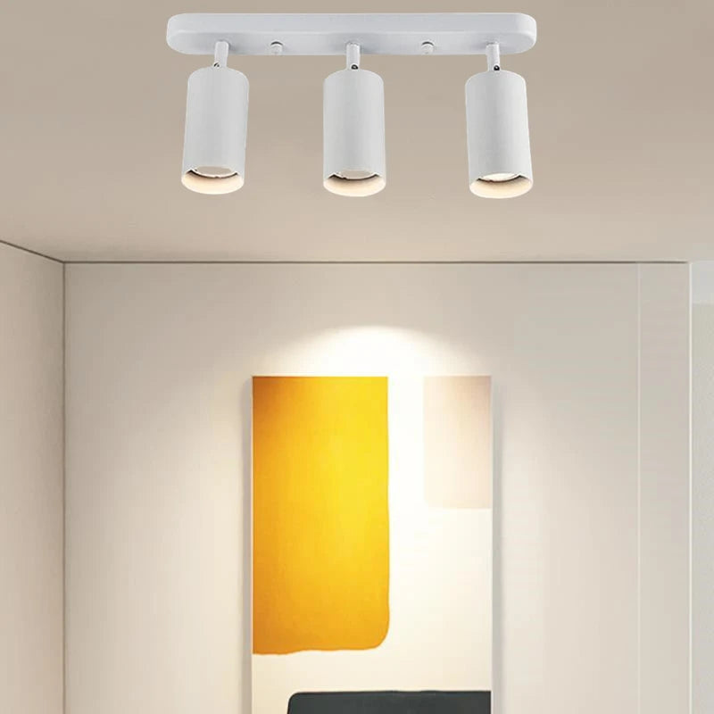 LED Ceiling Lights Home Decor GU10 Bulb Replaceable Lustre Spotlight Shop Kitchen Living Room Decoration Ceiling Chandelier Lamp Qme