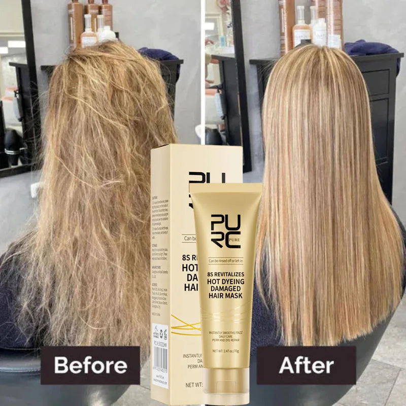8 Seconds Hair Mask Smoothing Straightening Keratin Hair Treatment Cream Soft Repair Damaged Frizz Professional Hair Care Qme Other