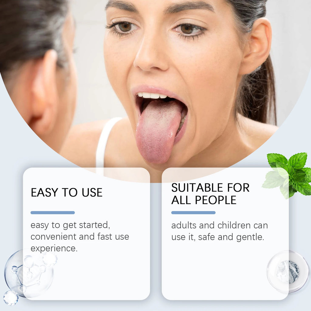 Tongue Cleaner For Remove Tongue Coating Inhibit Oral Bacteria Improve Bad Breath Freshener Tongue Cleansing Gel Toothbrush Set Qme