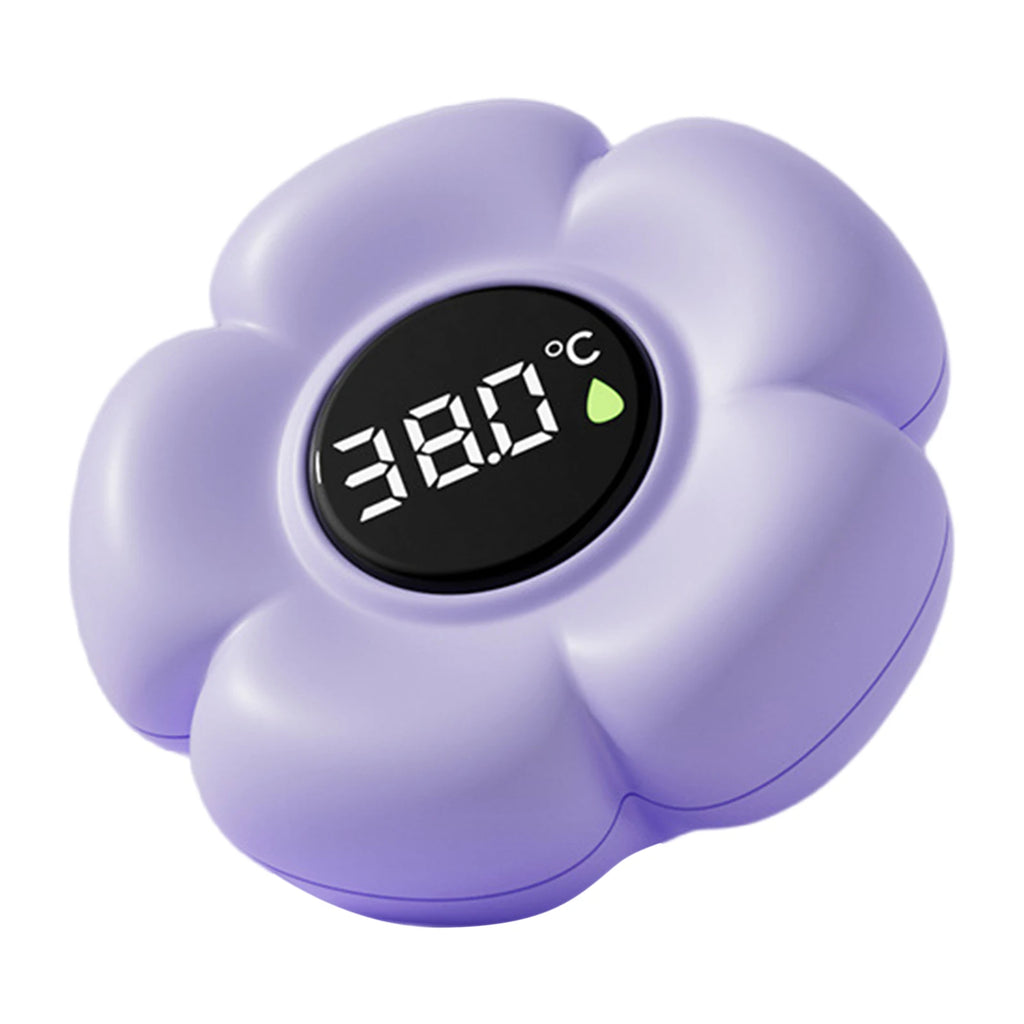 Baby Bath Thermometer with LED Display & Color Alerts Digital Water Temperature Thermometer for Newborns & Toddlers Qme PURPLE