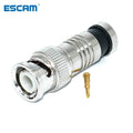 10PCS/lot security system BNC Connector Compression Connector Jack for Coaxial RG59 Cable CCTV Camera Accessories Qme 2 piece