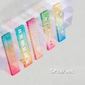 5 10 Colorful Iridescent Cartoon Palm Ruler Mini Straight Student Qme A1