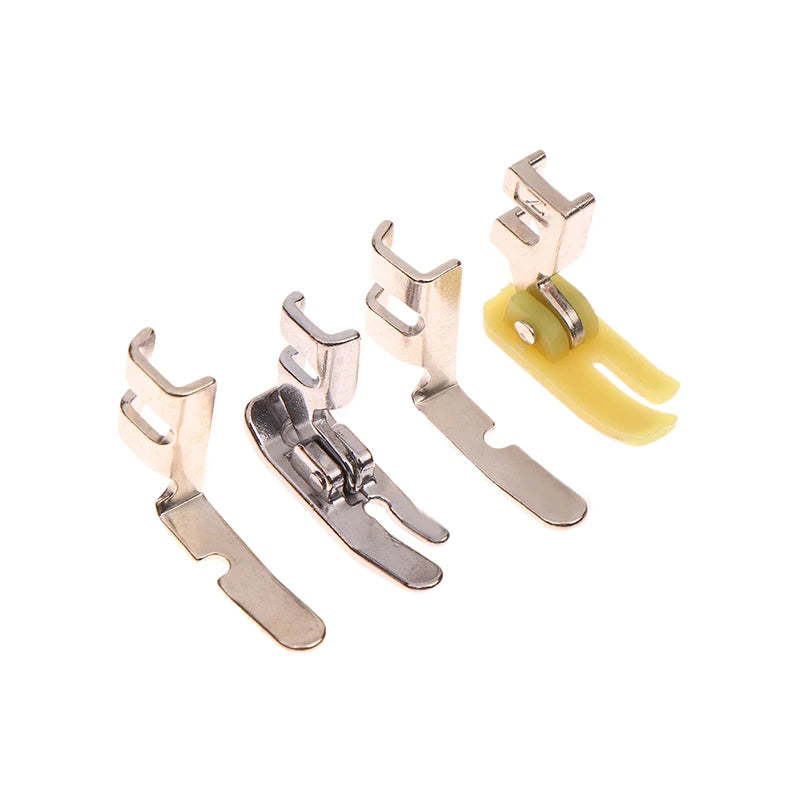 Sewing Machine Zipper Presser Foot Iron Plastic Left Right Hole Qme