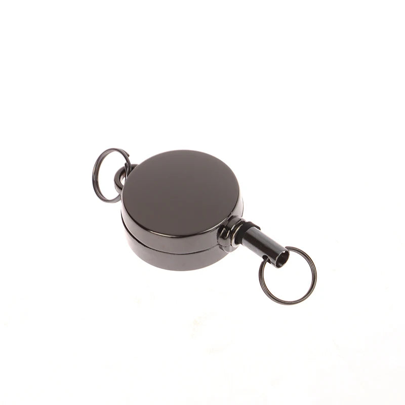 Stainless Steel Wire Rope Key Holder Outdoor Keychain Tools DIY Qme Plastic Black