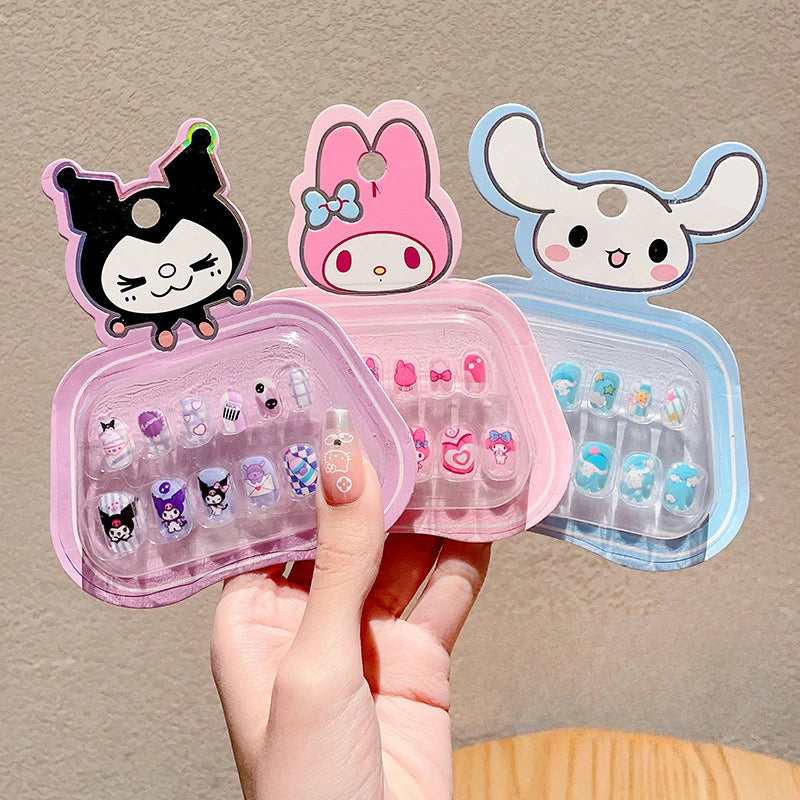 Hello Kitty Kuromi Nail Stickers Safe, Non-Toxic, Odorless Nail Decals New Removable Stickers Qme