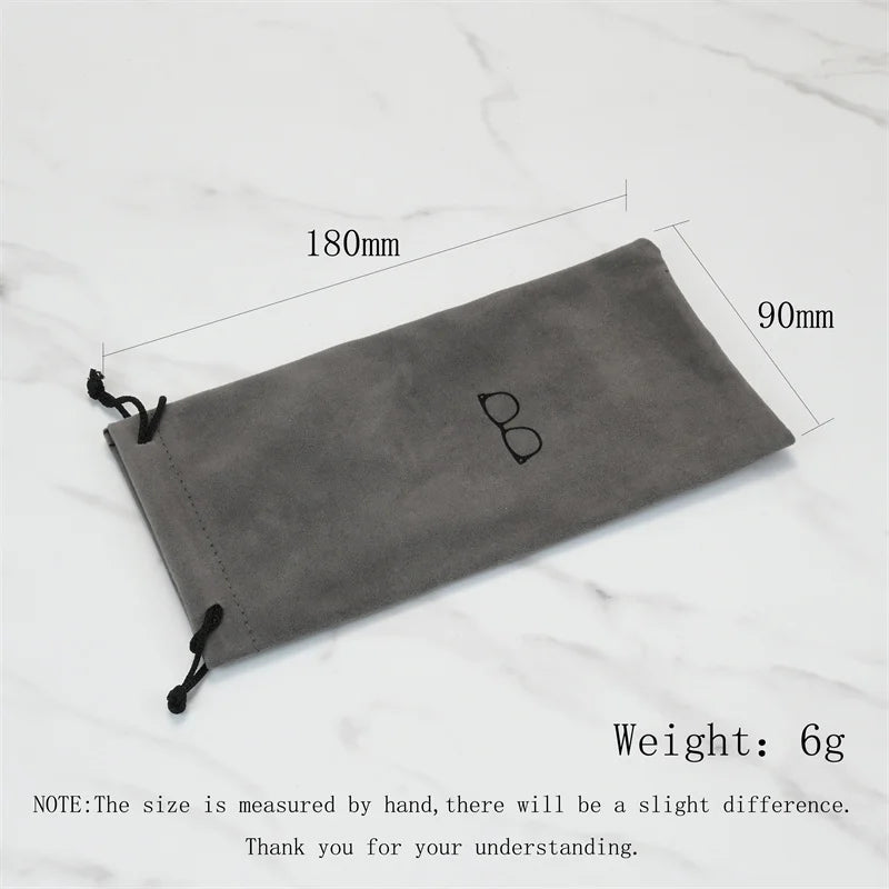 Fashion Portable Glasses Case Eyewear Accessories Soft Eyeglasses Bag Sunglasses Bags Solid Color Drawstring Pouch Bags Qme