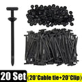 Nylon Cable Ties Buckle Auto Fastener Screw Replacement Clip Car Fenders Trunk Engine Guard Panel Wire Management Tool Organizer Qme 20set- (40pcs)