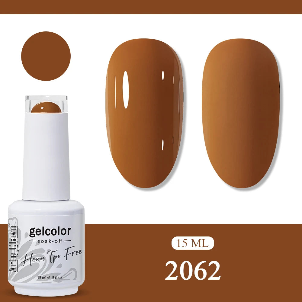 Arte Clavo Neon Rainbow Colors Gel Nail Polish Semi Permanent Art UV