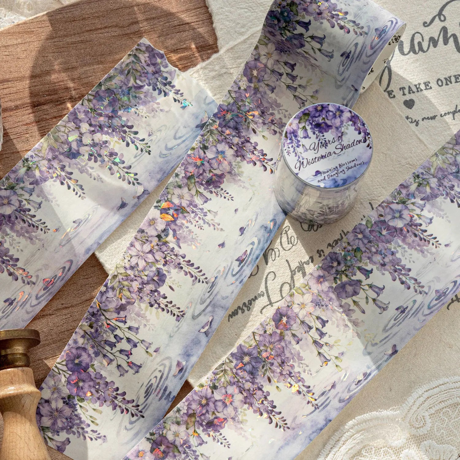 1 Roll Floral Tassel Theme Washi Tape for DIY Journal, Photo Frame Collage, Scrapbook Material, Phone Case Decoration Qme