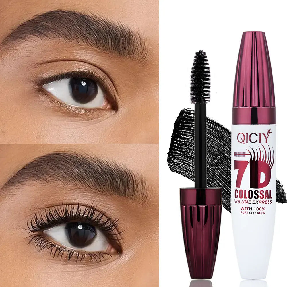7D Waterproof Mascara Thickening Lengthening Liquid Fiber Curling Qme 01