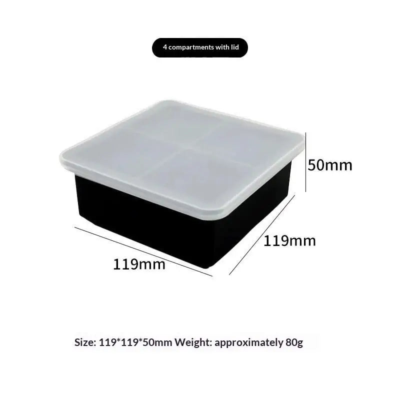 4 6 8Grids Silicone Molds Spherical Ice Reusable Cocktail Freezer DIY Qme A1