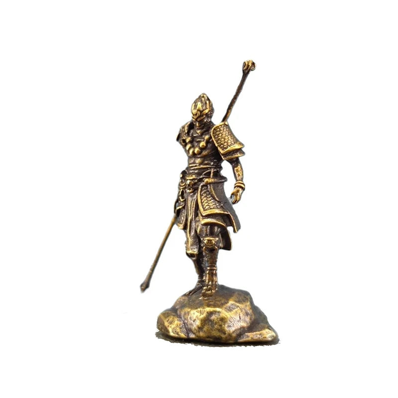 Wu Kong Statue Model Desk Ornaments Home Car Decor Craft Antique Qme