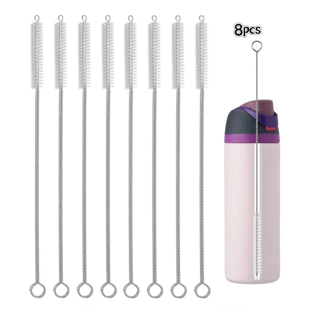 Long Straw Cleaning Brush Straws Water Bottles Nipple Cups Tubes Qme 8pcs