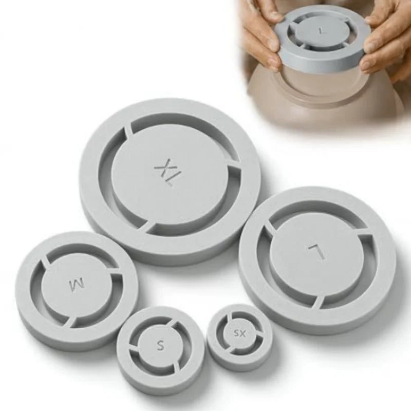 5 Sizes Pottery Foot Ring Template Consistent Base Ring Mold Ceramic Clay DIY Handmade Ceramic Pottery Making Supplies Qme