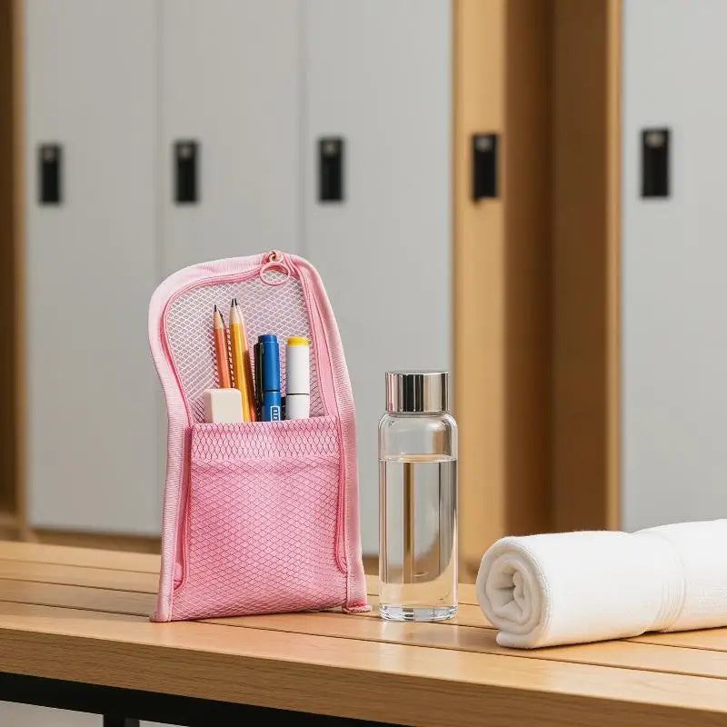 Large Capacity PVC Cosmetic Bag Waterproof Space Saving Toothbrush Qme