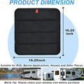Foldable sunshade curtains suitable for RV sunroofs, used to lower the roof temperature.It features a reflective sunshade design Qme black