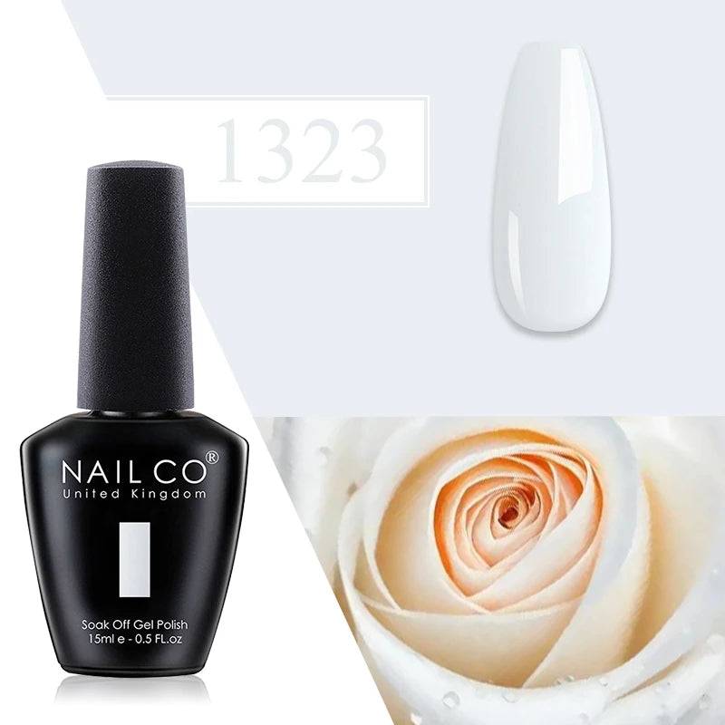 NAILCO Red Gel Nail Polish Wine Purple Semi Permanent Soak Off UV