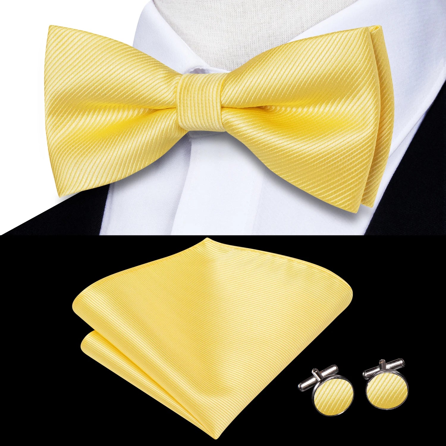 Mens Pre-tied Bowtie Red Yellow Pink White Floral Stripes Bow Tie Qme LDLH2516 1