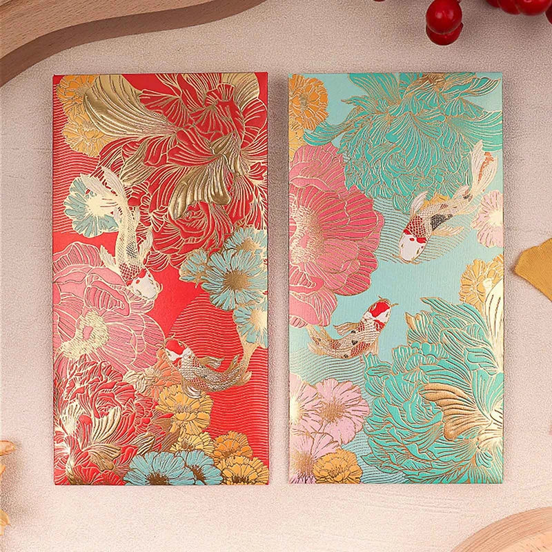 Universal Creative Koi High-end Envelope Wallet Red Spring Festival Qme