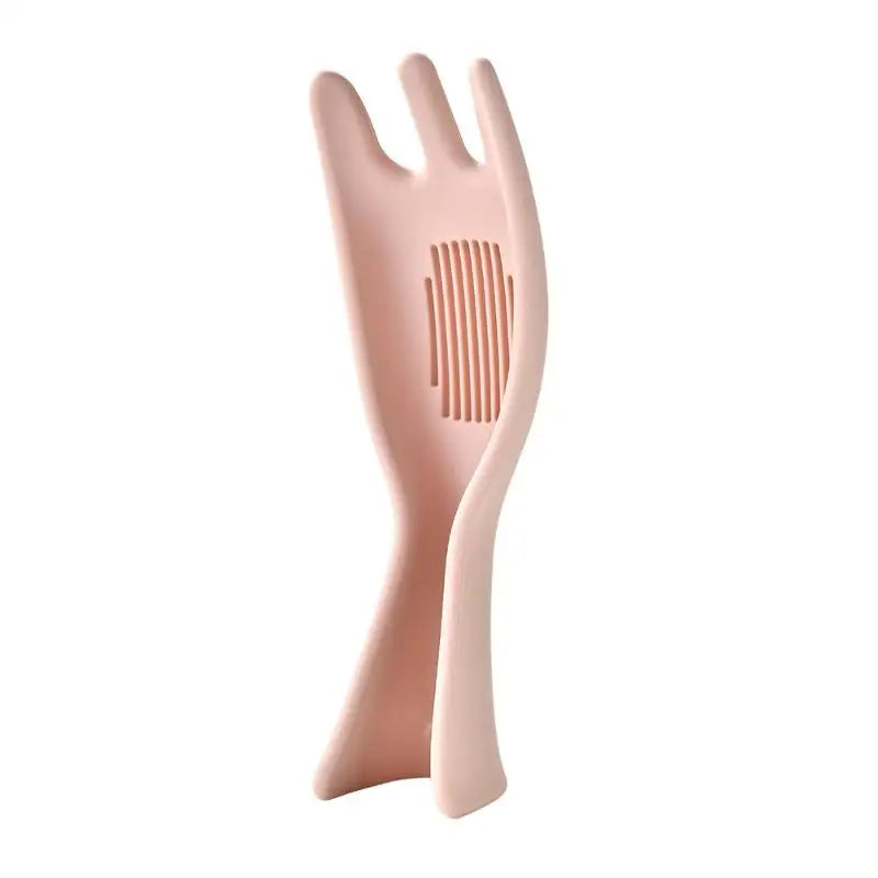 Silicone Rice Sieve Spoon Multifunctional Kitchen Drain Colander Qme Pink