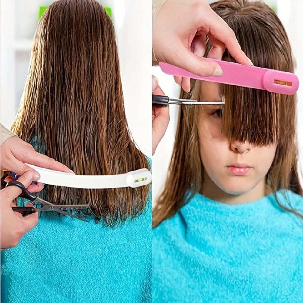 3Pcs/set Hair Cutting Tool Kit Bangs Trimming Scissors Comb Set for DIY Home Hair Styling Qme