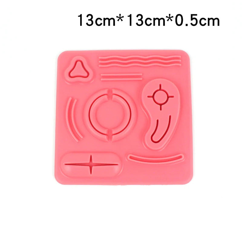 Surgical Suture Lifelike Training Skin Operate Practice Model Pad Qme d