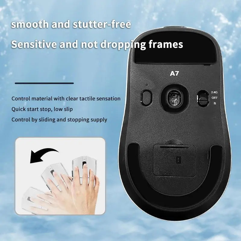 Mouse Skate Feet Pad Mchose A7V2 Ultra Non-slip Foot Stickers Qme