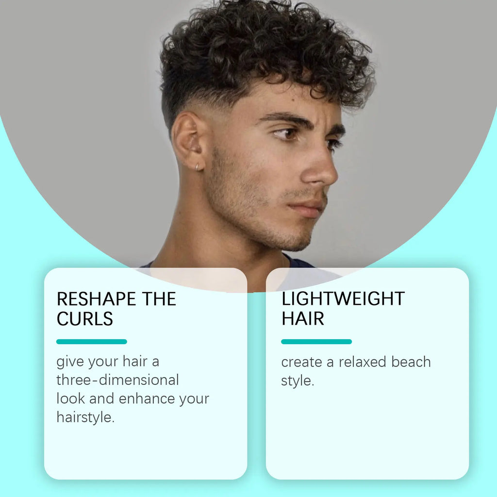Sea Salt Hair Styling Spray Lazy Curl Defining Improving Thicken Strong Hold Non Greasy Fluffy Natural Wave Hair Nourishing Oil Qme