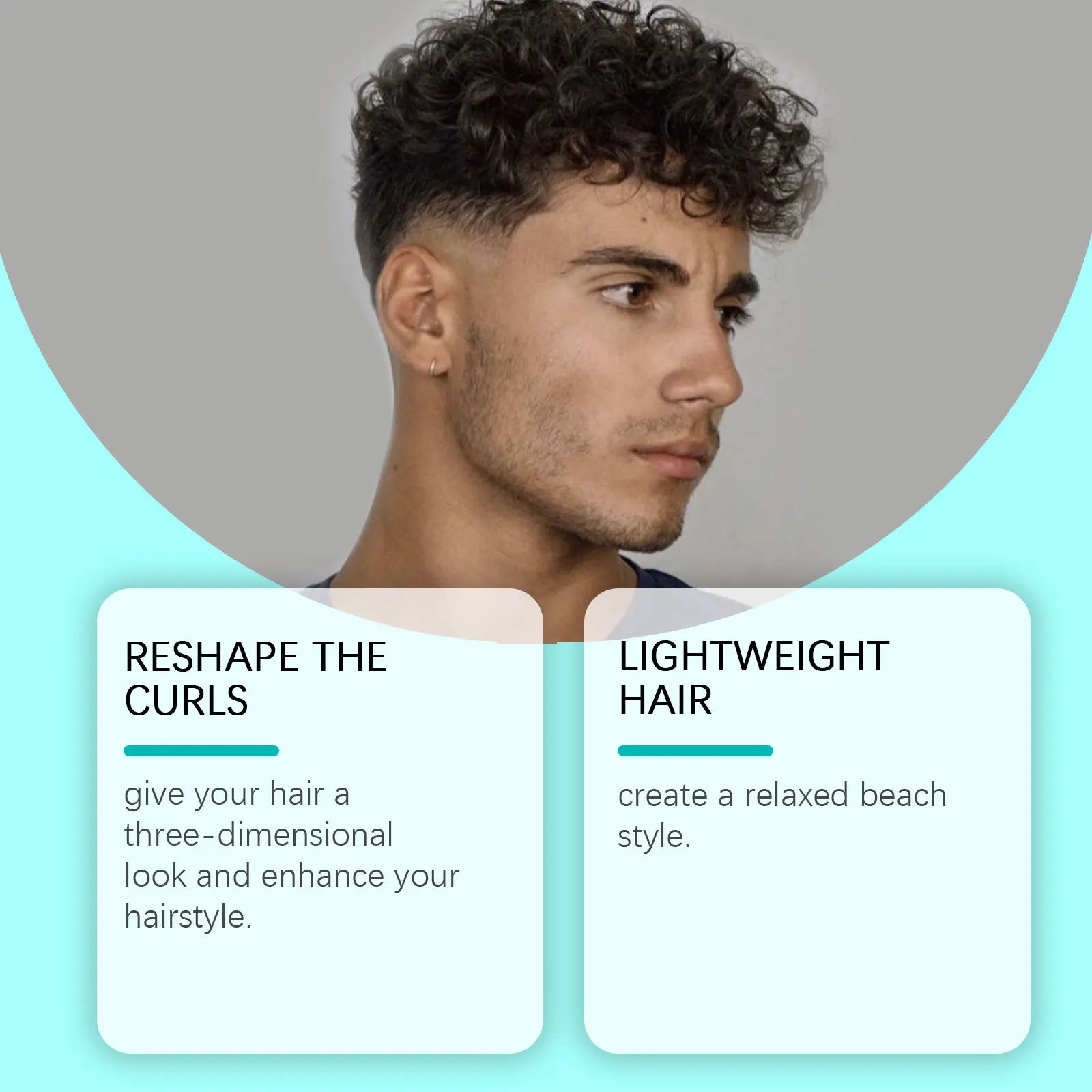 Sea Salt Hair Styling Spray Lazy Curl Defining Improving Thicken Strong Hold Non Greasy Fluffy Natural Wave Hair Nourishing Oil Qme