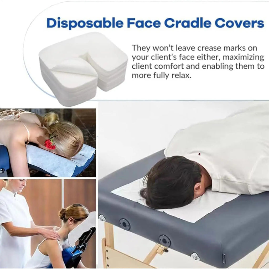 Massage Face Cradle Cover Bed Hole Towel Soft Facial Pillow Covers Qme