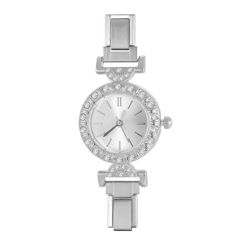 Fashion Wholesale Square Round Gem Watch Men Women DIY Width Italian
