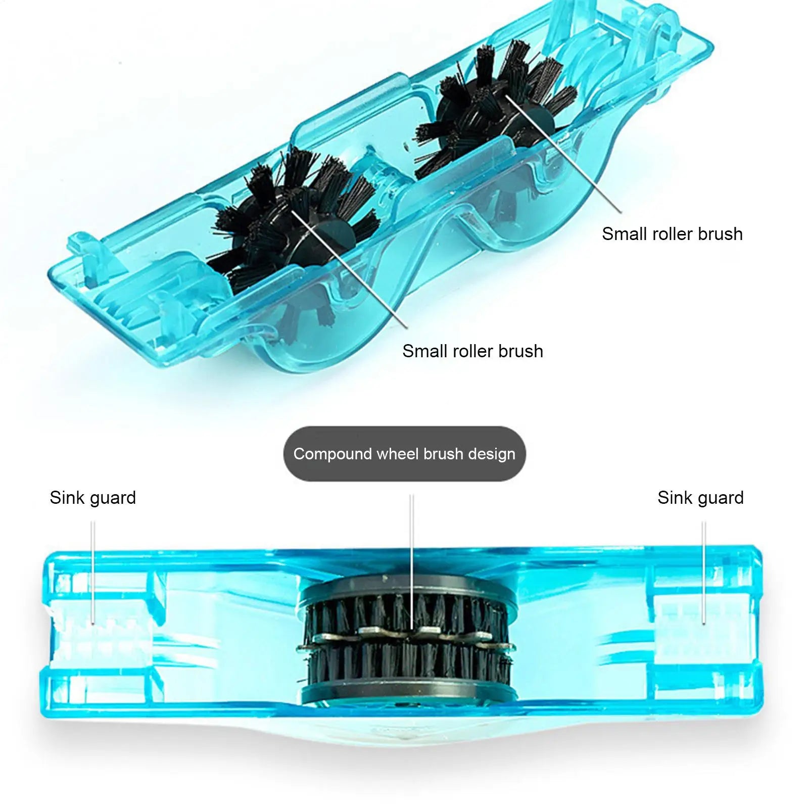 Cycling Chain Cleaning Tool Riding Chain Cleaning Brush Tool Precision Folding Cycle Care Accessories for Gear Cassette Qme
