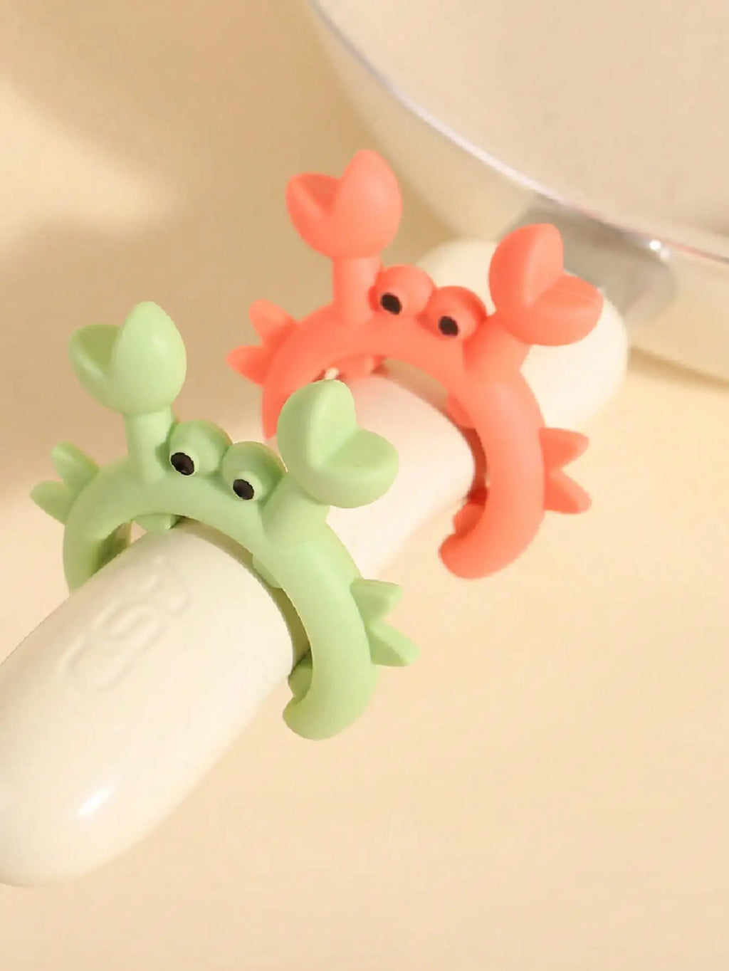 1 2 3 Crab Shaped Silicone Spatula Holder Kitchen Utensil Placement Qme