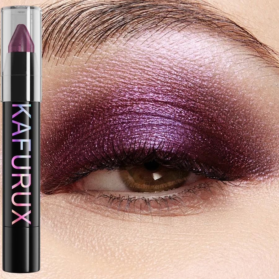 25 Colors Glitter Eyeshadow Eyeliner Pencil Waterproof Pearlescent Qme 11