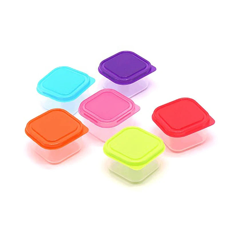 Mini Kitchen Storage Box Leakproof Lid Random Food Container Small Qme