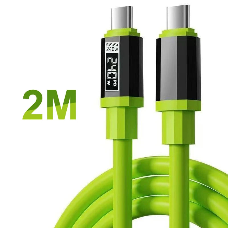 240W USB C Cable Power Display Fast Charging Charger 15 16 17 Huawei Qme A4
