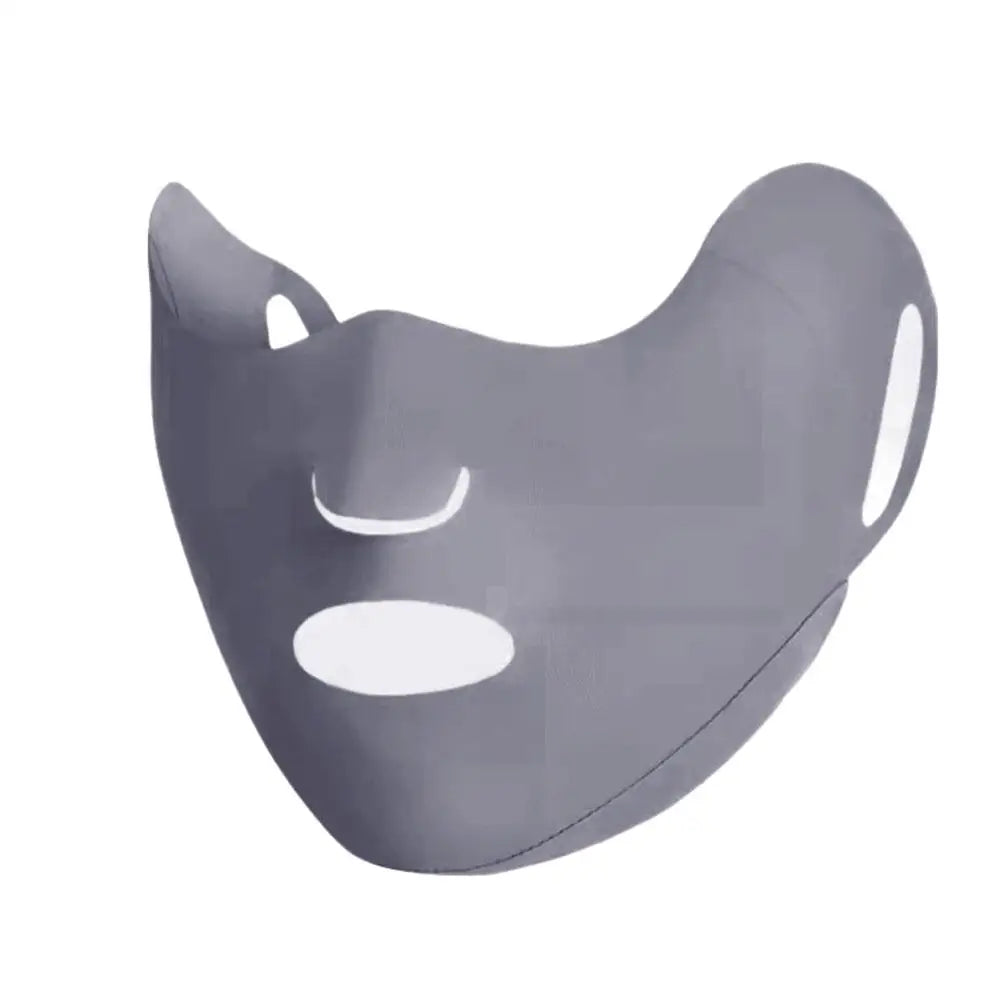 Anti-UV Face Mask Breathable Washable Cover Sunscreen Outdoor Daily Qme Dark Gray