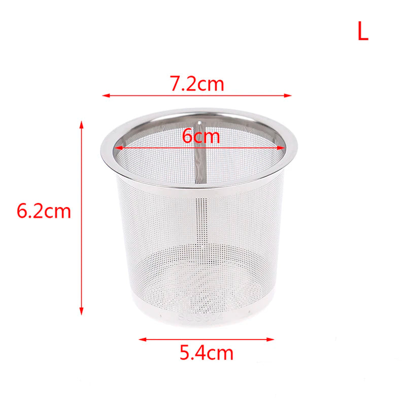Stainless Steel Tea Infuser Silver Mesh Kitchen Accessories Safe Qme L