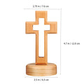 Sacred Church Ornament Wooden Jesus Standing Cross Religious Holidays Qme A
