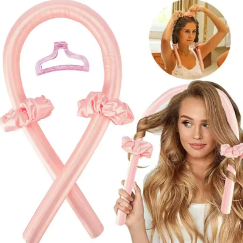 1/3/5pcs mix Woman Foam Heatless Curling Rod Headband Make Hair Soft Shiny Hair Curler Iron Hairdressing Big Wave Curling Qme