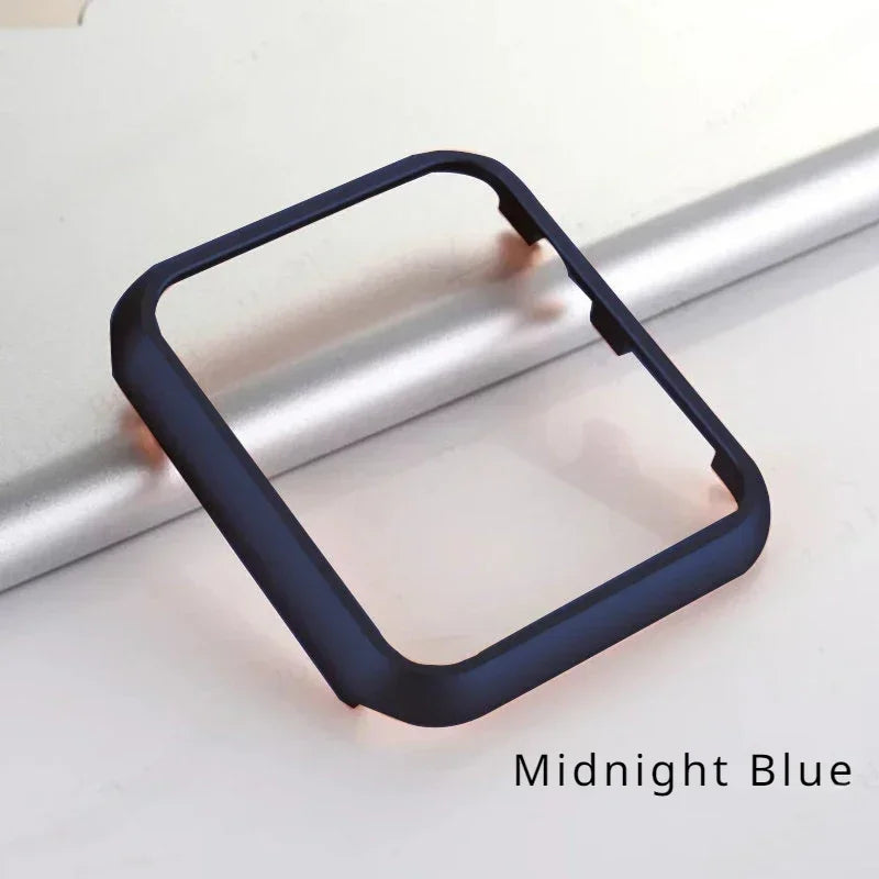 Accessories for Apple Watch Case 45mm 44mm Metal Bumper Protective Cover Frame for iWatch SE Series 7/6/5/4 Cases Aluminum Gold Qme Midnight Blue 49mm-For ultra 2 1