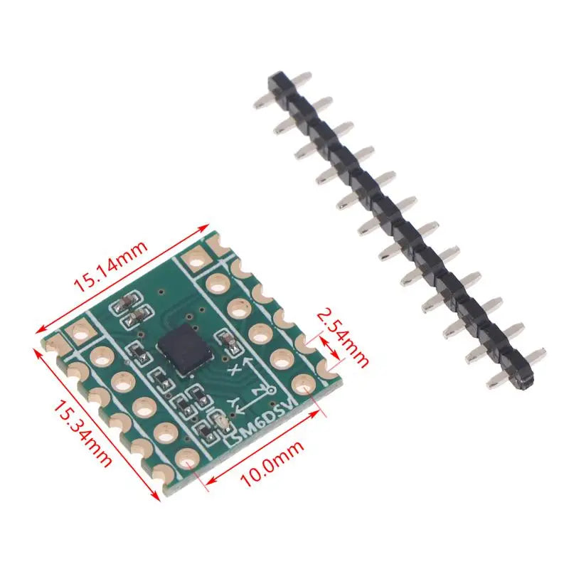Six-axis Sensor LSM6DSV Module SPI I2C Compatible Smol SlimeVR Qme