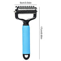 1pcs Cat Shedding Brush Pet Hair Comb Rake Cat Grooming Brush for Remove Knots Kitten Cleaning Bath Indoor Pet Untangling Qme Blue