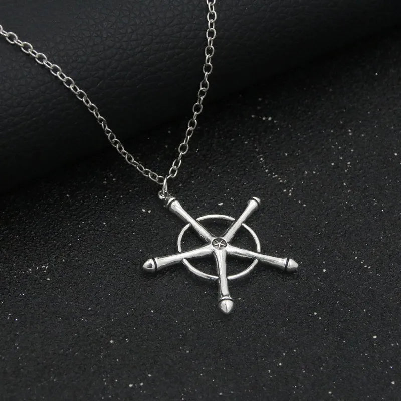 Alloy Necklace Cosplay Anime Bleach Quincy Ishida Uryuu Neutral Choker Chain Bracelet Pendant Jewelry Accessory Holiday Gift Qme