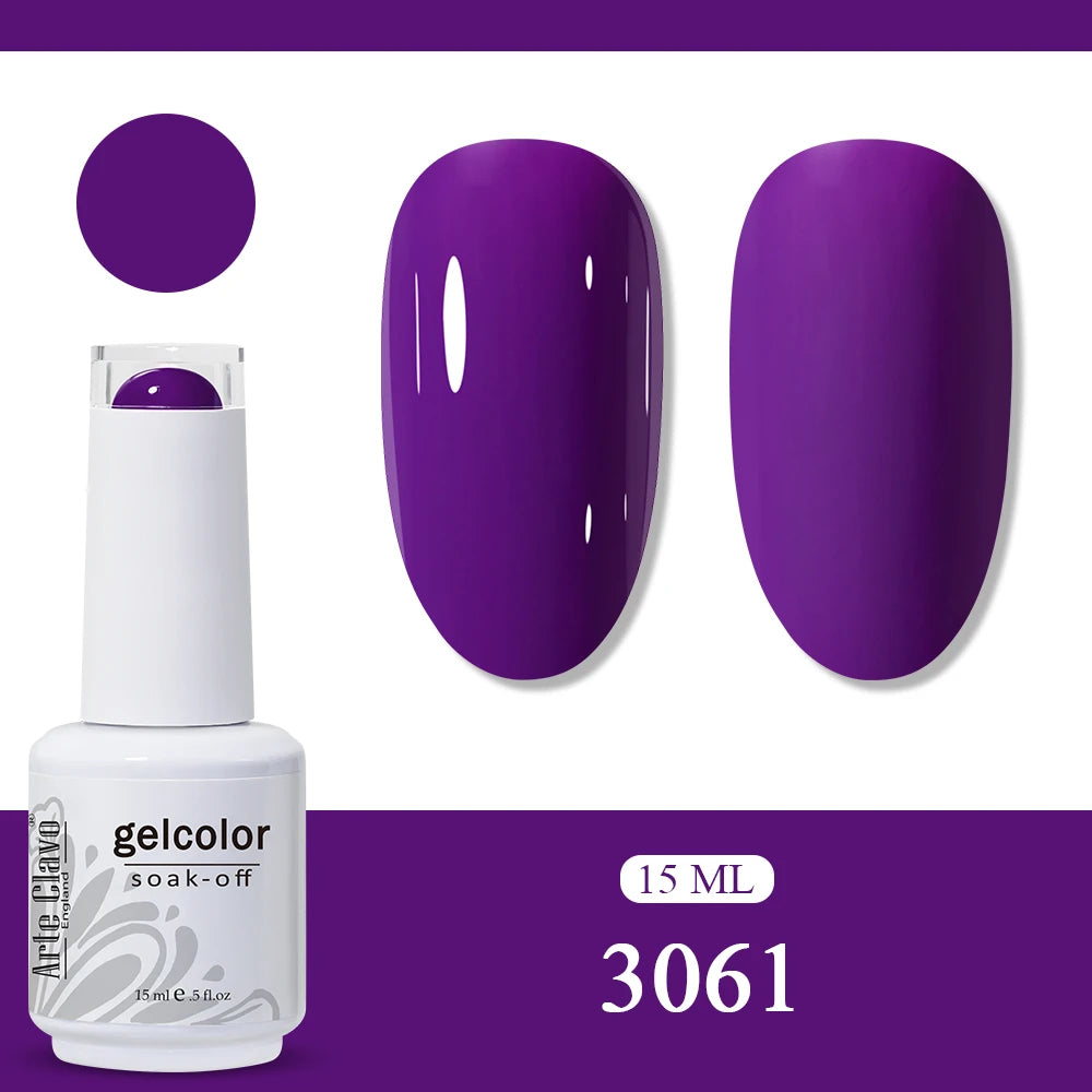 Arte Clavo Amber Gel Nail Polish Translucent Vintage Jelly Semi