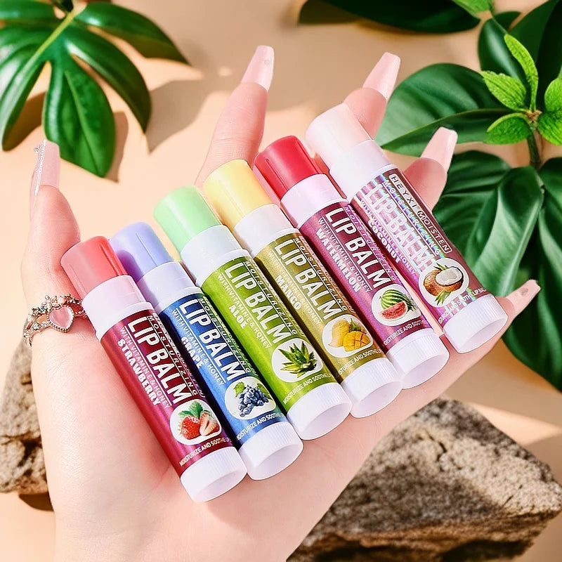 Fruit Flavor Lipstick Moisturizing Suitable All Skin Lip Care Qme