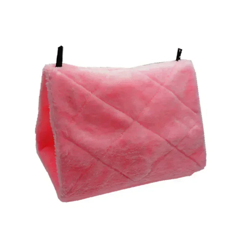 Pet Bird Parrot Cages Warm Hammock Hut Tent Fashion Bed Hanging Cave Qme Pink
