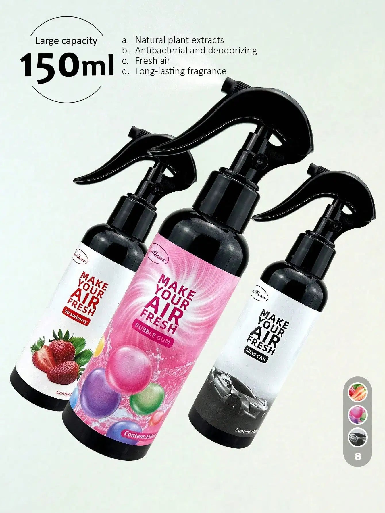Plant Extract Aromatherapy Spray Clothing Home Car Strong Air Qme