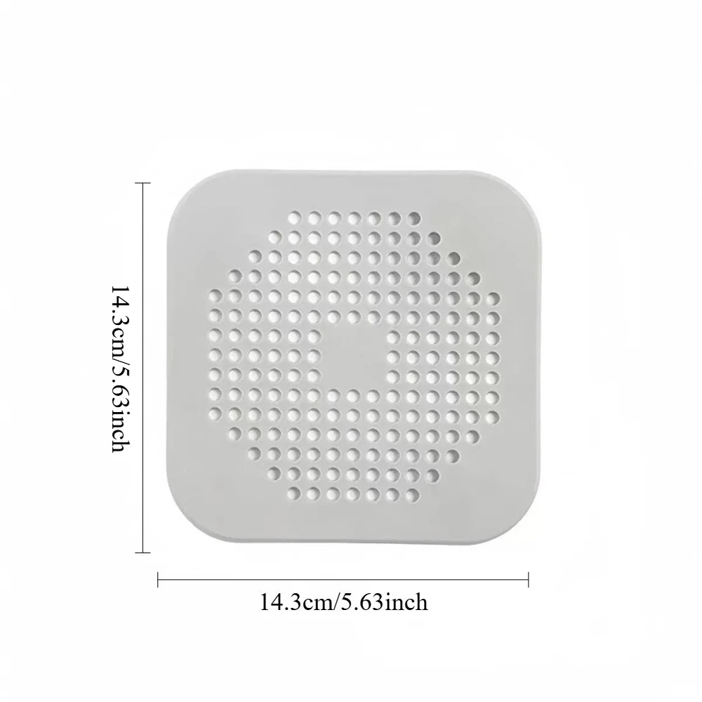 Household Silicone Floor Drain Filter Hair Catcher Plug Stopper Fit Kitchen Sink Bathtub and Shower Sewer Drain Protection Qme